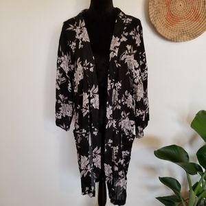 Spiritual Gangster Floral Kimono Belted Duster